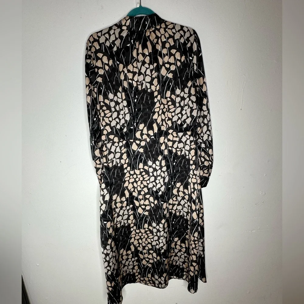 Richard Allen X H&M Long Sleeve Geometric Size 12 Midi Women’s Dress - Picture 6 of 8
